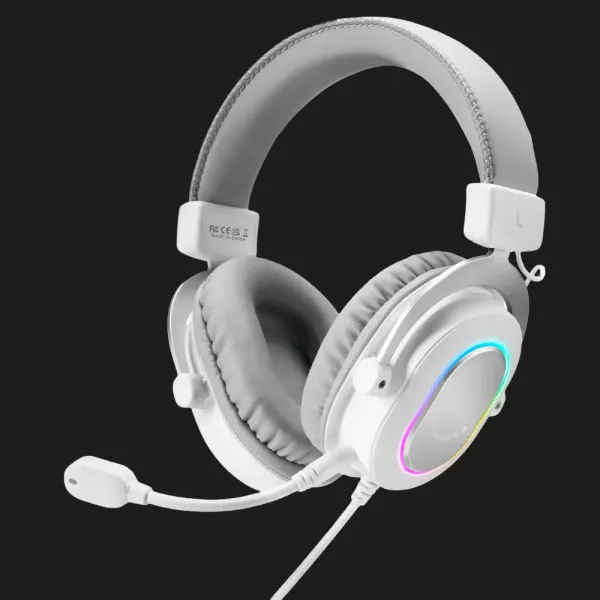 Ігрова гарнітура Fifine RGB H6W (White) (UA)