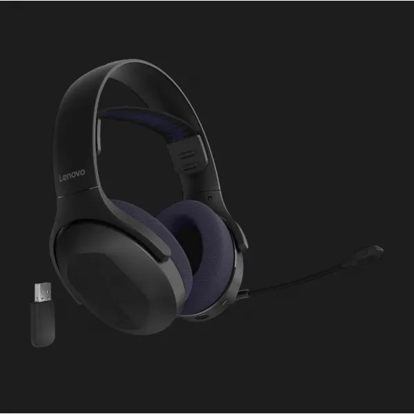 Гарнітура Lenovo Legion H410 Wireless Gaming Headset (GXD1R34013) (Black/Violet) (UA)