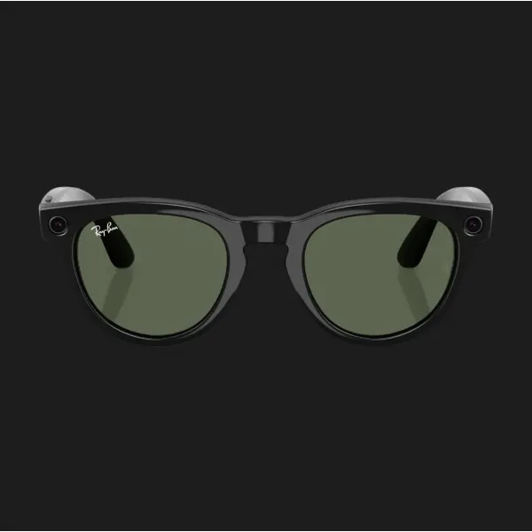 Смарт-окуляри Ray-Ban Meta Headliner (Gen 2) Low Bridge Fit (Shiny Black/G-15 Green) (RW4013F 601/71 51-23) (M)