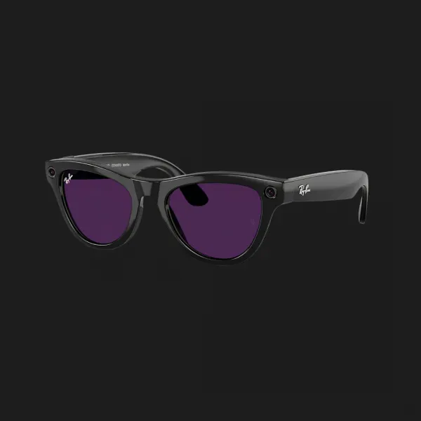 Смарт-окуляри Ray-Ban Meta Skyler (Gen 2) (Shiny Black/Clear to Amethyst Transitions) (RW4014 601/CH 52-20) (M)