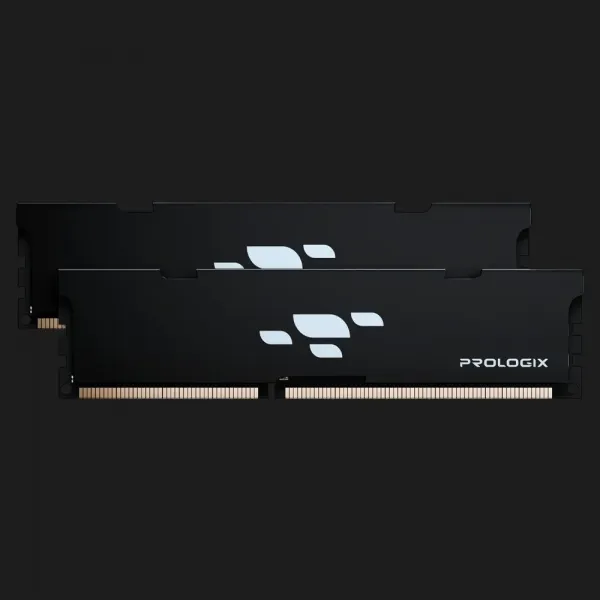 Оперативна памʼять Prologix Black DDR5 32GB 2x16GB 6000MHz (PRO32GB6000B5K)