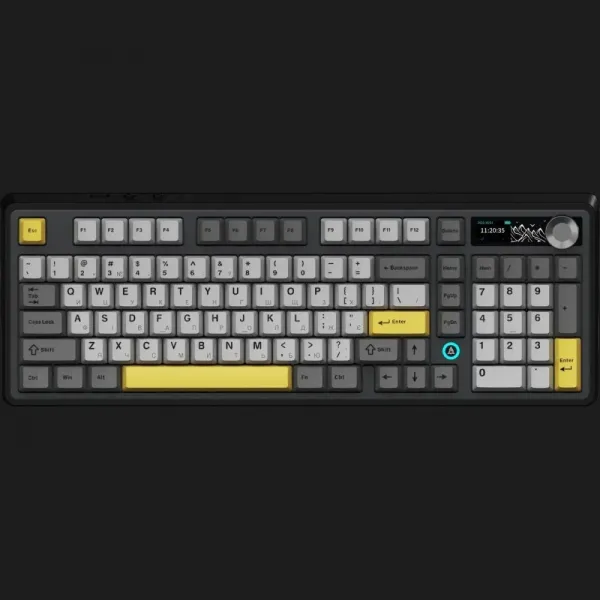 Клавіатура Ajazz AK980 V2 Gift Switch V2 (Black/Gray/Yellow) (UA)