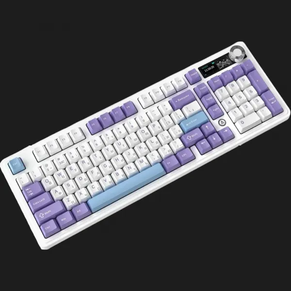 Клавіатура Ajazz AK980 V2 Gift Switch V2 (Purple/White/Blue) (UA)