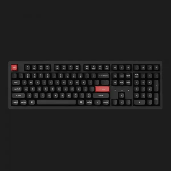 Ігрова клавіатура Keychron K10 Pro 108 Key RGB K Pro Red (Black) (K10P-B1-UA)