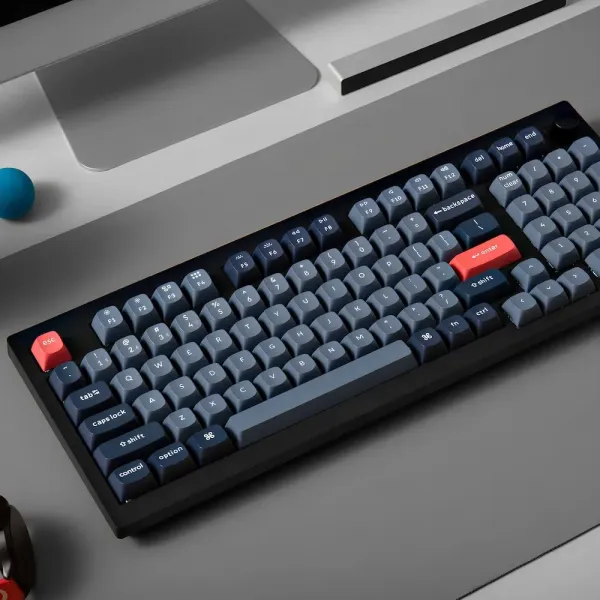 Ігрова клавіатура Keychron V5 Max 100 Key RGB Hot-Swap Gateron Jupiter Banana (Black) (V5M-D4-UA)