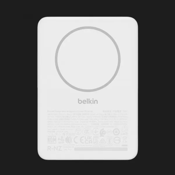 Зарядний пристрій Power Bank Belkin 5000mAh Slim Magnetic (White)