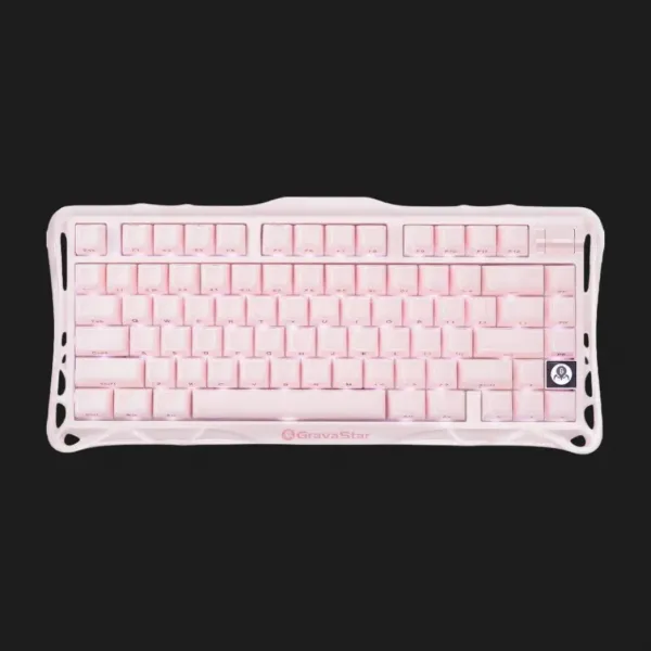 Клавіатура механічна GravaStar Mercury K1 80keys GravaStar x Kailh Cheery Pink EN BT/WL/USB (Pink) (GS_K1_P_PNK)