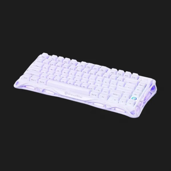 Клавіатура механічна GravaStar Mercury K1 80keys GravaStar x Kailh Cheery Pink EN BT/WL/USB (Lavender Violet) (GSK1_PL)