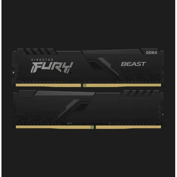 Оперативна памʼять Kingston Fury Beast DDR4 32GB 2x16GB 3600MHz (KF436C18BBK2/32)