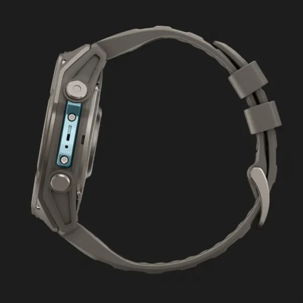 Garmin Fenix 9 51mm AMOLED Sapphire Titanium with Pebble Gray Silicone Band