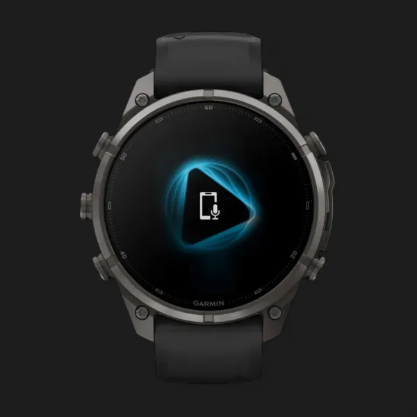 Garmin Fenix 9 Pro 47mm AMOLED Sapphire Carbon Gray DLC Titanium with Black/Pebble Gray Silicone Band