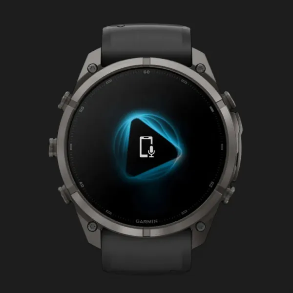 Garmin Fenix 9 Pro 51mm AMOLED Sapphire Carbon Gray DLC Titanium with Black/Pebble Gray Silicone Band