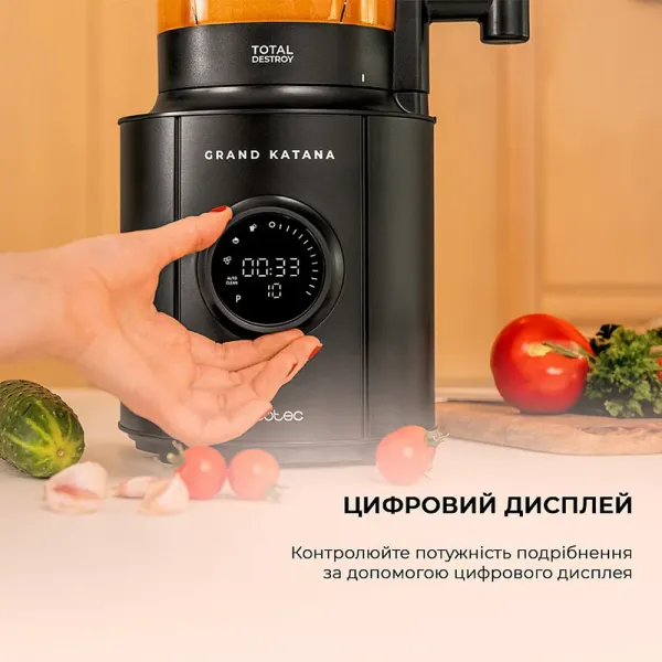 Блендер стаціонарний Cecotec Grand Katana 2700MAX Total Destroy Screen B (CCTC-03986) (Black)