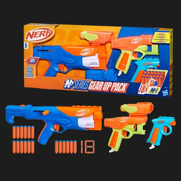 Набір з 3-х бластерів Nerf N Series Gear Up Pack (F8633)