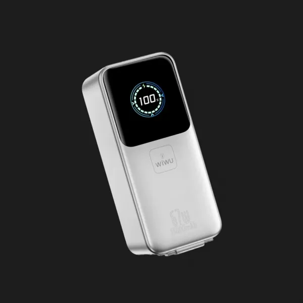 Зарядний пристрій Power Bank WiWU Mega 15000mAh, 67W PM501 (Silver)