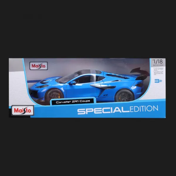 Машинка Maisto 2025 Corvette ZR1 Coupe (1:18) (31475 met. blue)