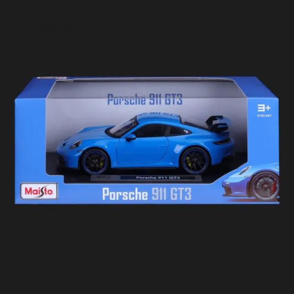 Автомодель Maisto 2022 Porsche 911 GT3, 1:18 (36458 blue)