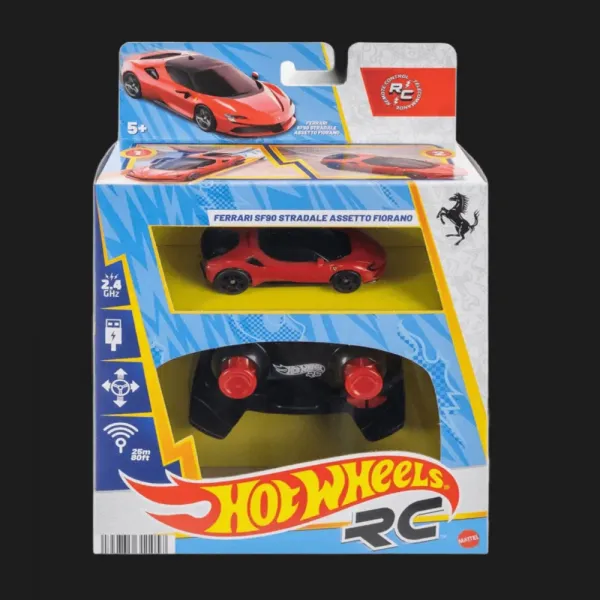 Машина на р/к Hot Wheels — Ferrari SF90 Stradale Assetto Fiorano (JGD09) (Red)