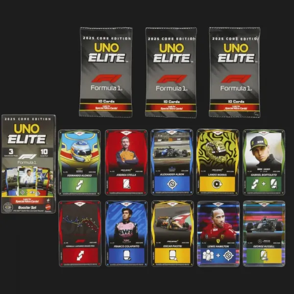Доповнення до настільної гри Mattel Games UNO Elite F1 (Formula one) (JLV43)