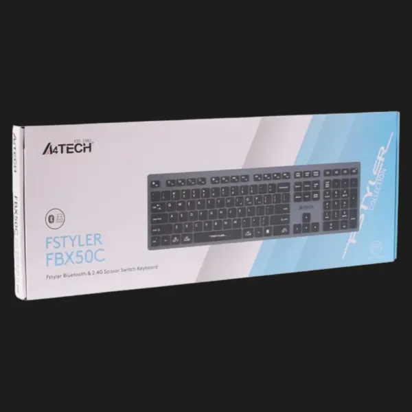 Клавіатура бездротова A4Tech FBX50C (Gray)