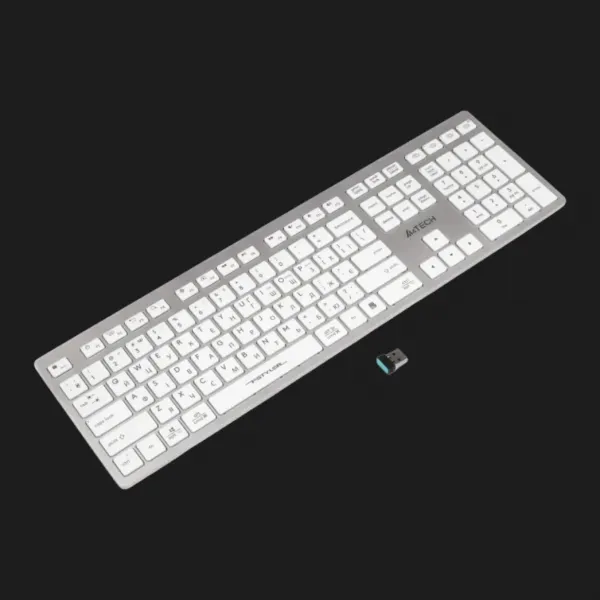 Клавіатура бездротова A4Tech FBX50C (White)