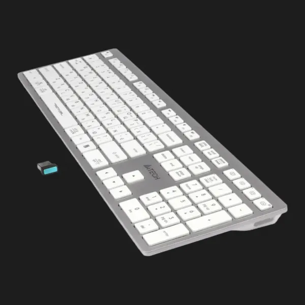 Клавіатура бездротова A4Tech FBX50C (White)