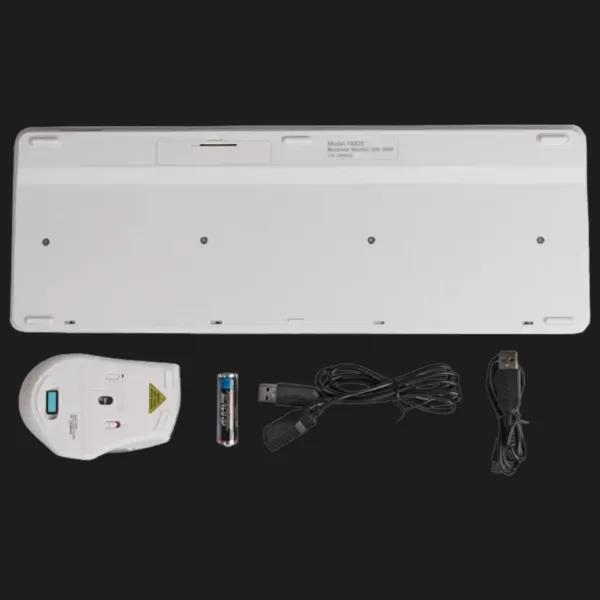 Комплект бездротовий клавіатура + миша A4Tech FB2535C (Icy White)