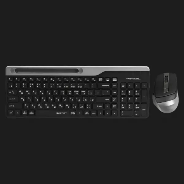 Комплект бездротовий клавіатура + миша A4Tech FB2535C (Smoky Gray)