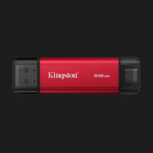 Зовнішній SSD-накопичувач Kingston Dual Portable 512GB (Red/Black)