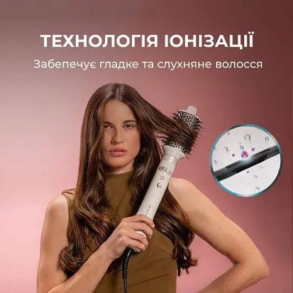 Стайлер Cecotec Bamba CeramicCare 8in1 AirGlisse Gyro (Champagne)