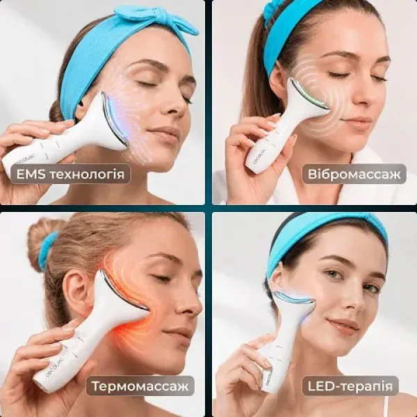 LED-масажер для фототерапії обличчя та шиї CECOTEC FaceCare Face&Neck Pro (A01_EU01_116294)