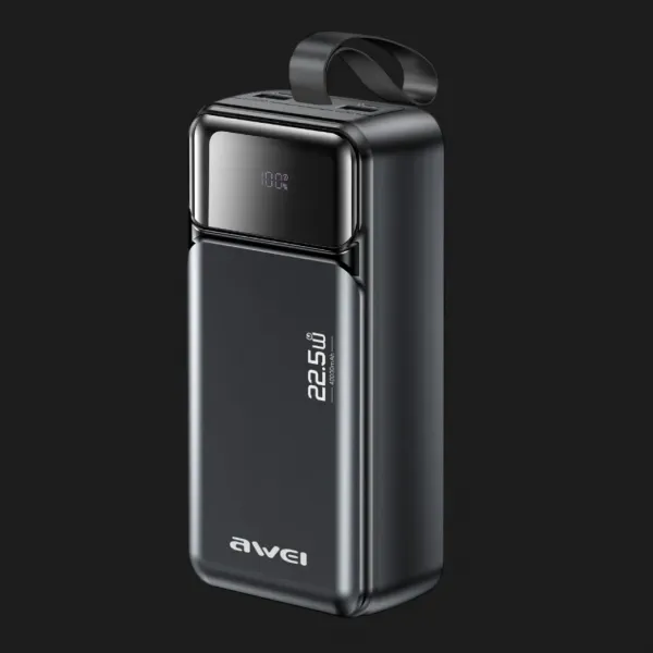 Зарядний пристрій Power Bank AWEI PA-105 40000mAh 22,5W PD 2xUSB-C 2xUSB-A