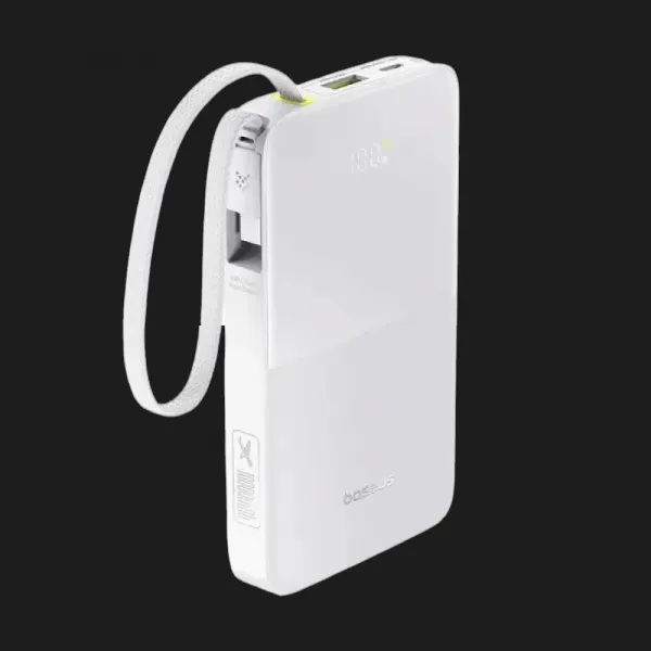 Зарядний пристрій Power Bank Baseus Bipow 2 Pro 10000mAh 22,5W with USB-C Cable (Moon White)