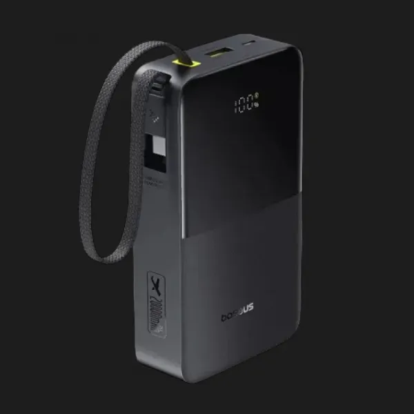 Зарядний пристрій Power Bank Baseus Bipow 2 Pro 20000mAh 22,5W with USB-C Cable (Cosmic Black)