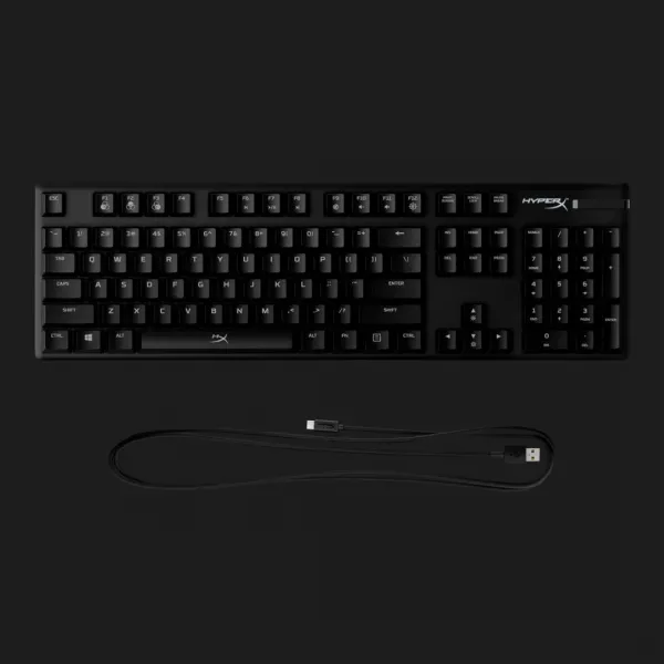 Клавіатура ігрова HyperX Alloy Origins Red USB RGB (Black) (UA)