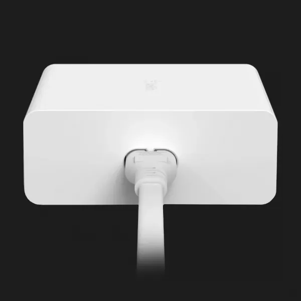 Зарядний пристрій Belkin 4-Port GaN 108W 2x USB-C, 2x USB-A (White)