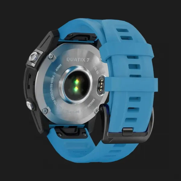 Garmin Quatix 7 Standard Edition Marine GPS Smartwatch with Сirrus Blue Band