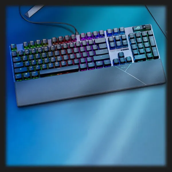 Клавіатура ігрова ASUS ROG Strix Scope II RX Red UKR ABS (UA)