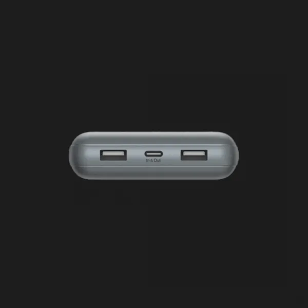 Зарядний пристрій Power Bank Belkin 20000mAh, 15W, Dual USB-A, USB-C (Gray)
