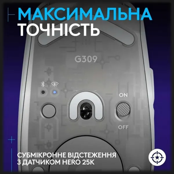 Ігрова миша Logitech G309 (White) (UA)