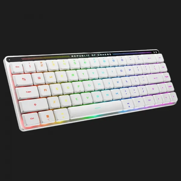 Клавіатура ігрова ASUS ROG Falchion RX Low Profile, EN/UK (White) (UA)