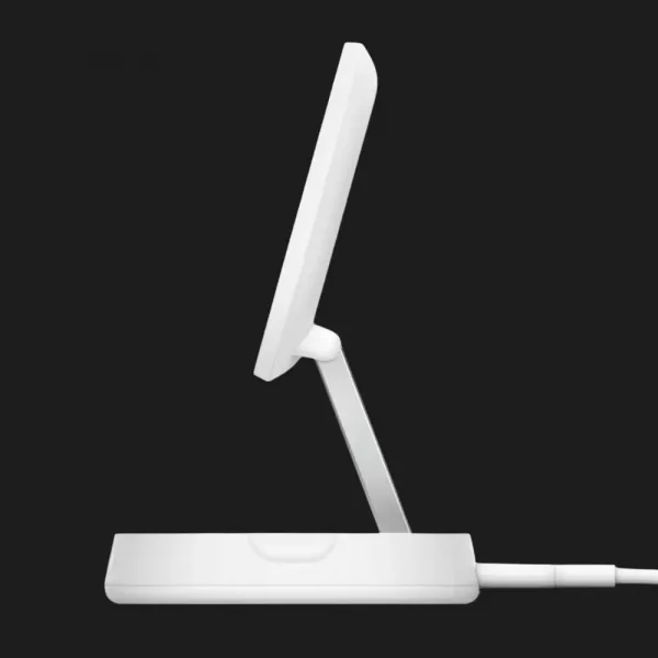 Безпровідна зарядка Belkin 15 Вт Magnetic Stand Qi2 (White)