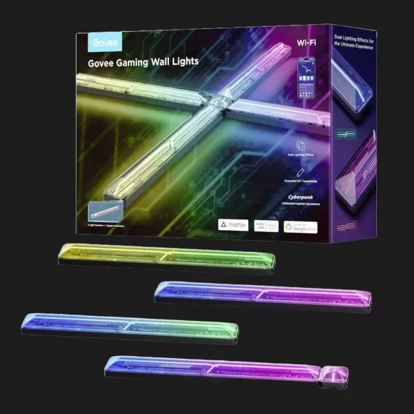 Набір настінних світильників Govee H6063 Gaming Wall light Evangelion, 8шт (H6063312)