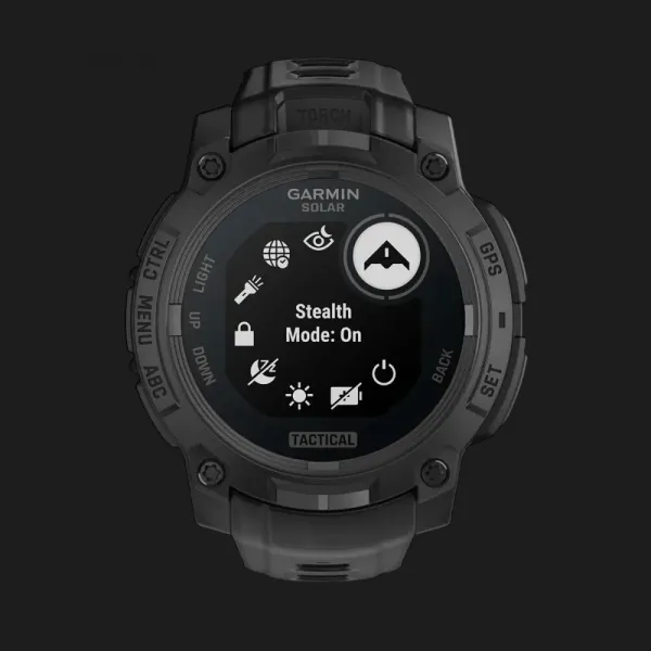 Garmin Instinct 3 45mm Solar Tactical Edition Black with Black Band