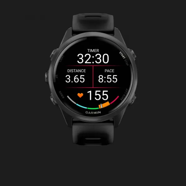 Garmin Forerunner 570 42mm Slate Gray Aluminum with Translucent Black/Black Band