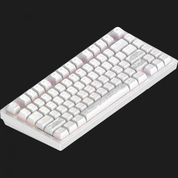 Клавіатура ігрова Dark Project ALU81 Terra Nostra ENG/UA (White) (UA)