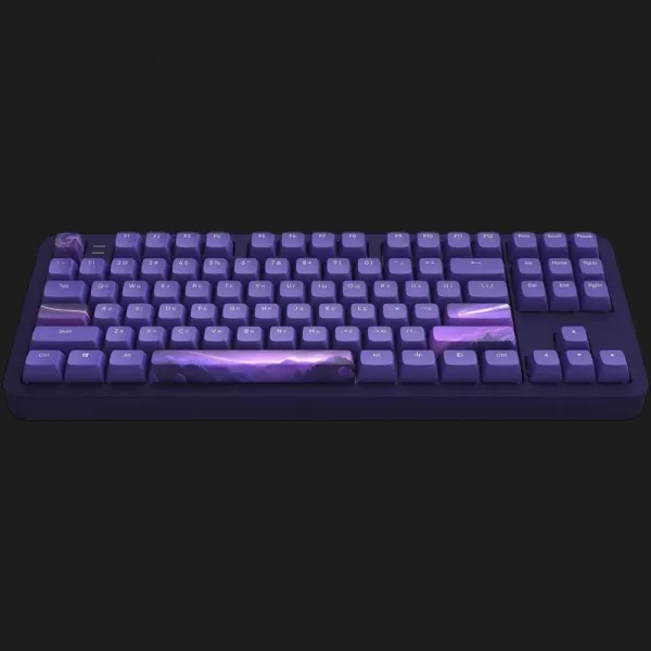Клавіатура ігрова Dark Project ALU87 Celestial ENG/UA (Black/Dark Purple) (UA)