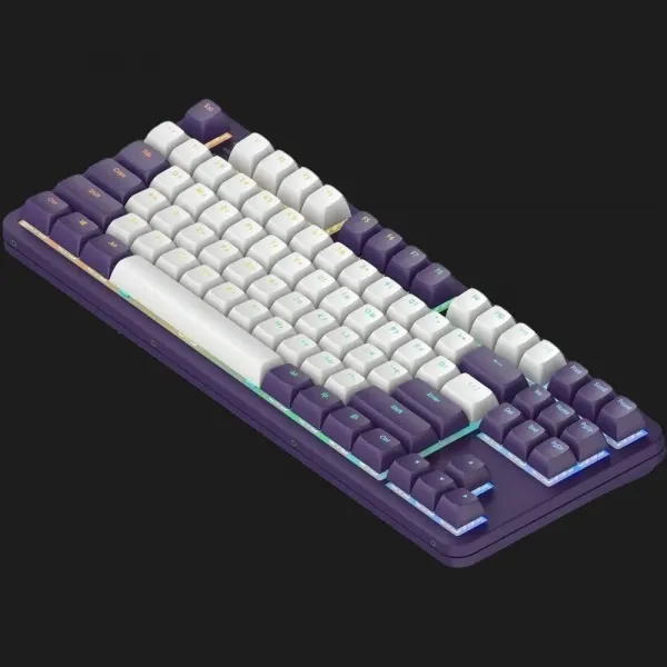 Клавіатура ігрова Dark Project ALU87 Violet ENG/UA (Violet/White) (UA)