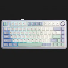 Клавіатура ігрова AULA F75 Wireless (White/Lilac)