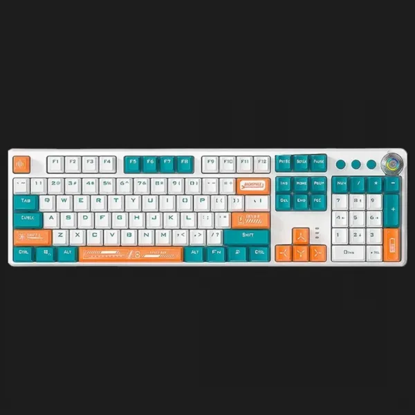 Клавіатура ігрова Aula F2088 PRO (White/Blue) (UA)